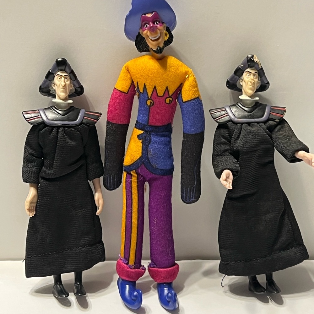 Vintage Hunchback Of Notre Dame Action Figures Lot of 3
